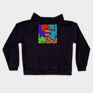 Alphabet Series - Letter F - Bright and Bold Initial Letters Kids Hoodie